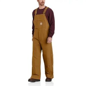 Men’s Brown Insulated Carhartt Bibs